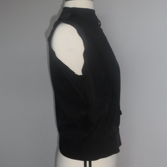 NWT H&M Studio Collection Runway Black Wrapover Cocktail Top Sleeveless Vest 4 - Picture 6 of 10